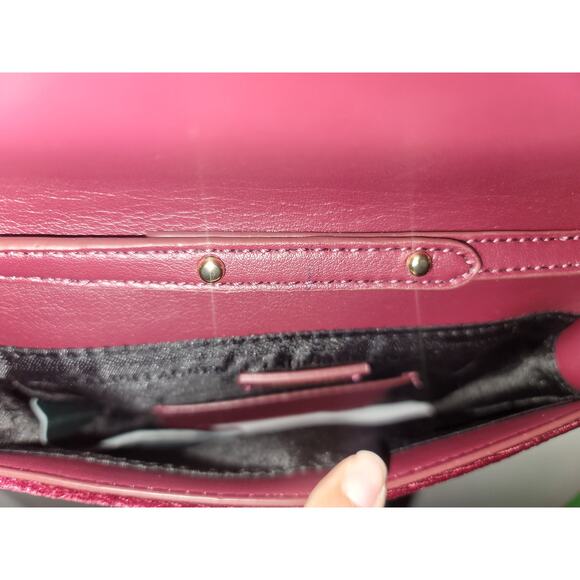 Ralph Lauren Bennington Envelope Velvet Crossbody - Picture 6 of 7